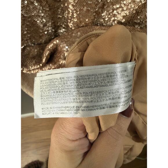 size 6 Keepsake rose gold sparkle sequence dress - Picture 6 of 8